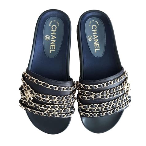 chanel chain slides nordstrom|chanel sandals sale.